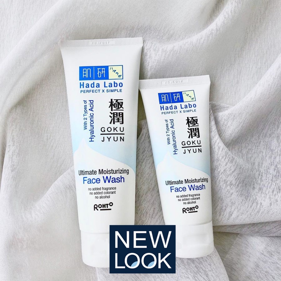 Panduan Simple Skincare Routine Pagi dan Malam untuk Remaja Berkulit Kering Hada Labo Gokujyun Face Wash